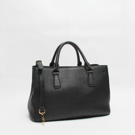 2014 Prada original grainy calfskin tote bag BN2329 black